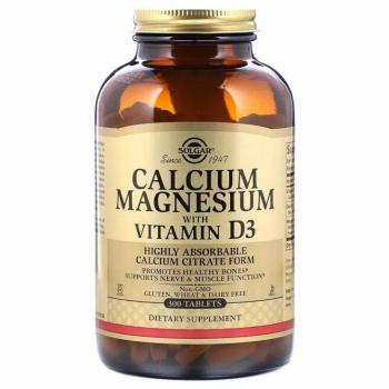 Solgar CALCIUM MAGNESIUM with vitamine D3 (Кальций и магний с витамином D3) 300 таблеток.