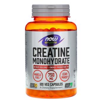 Now Sports Creatine Monohydrate (Моногидрат Креатина) 750 мг 120 капсул