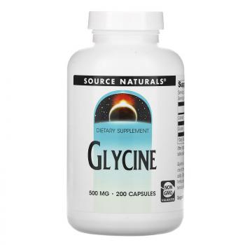 Source Naturals Glycine (Глицин) 500 мг 200 капсул