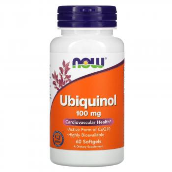 Now Foods Ubiquinol (Убихинол) 100 мг 60 капсул
