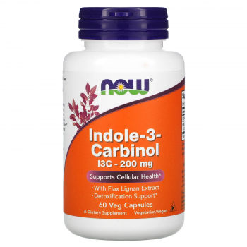 Now Foods Indole-3-Carbinol (Индол-3-карбинол) 200 мг 60 капсул