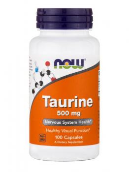 Now Foods Taurine (Таурин) 500 мг 100 капсул