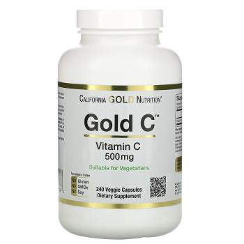 California Gold Nutrition Gold C (Витамин C) 500 мг 240 капсул