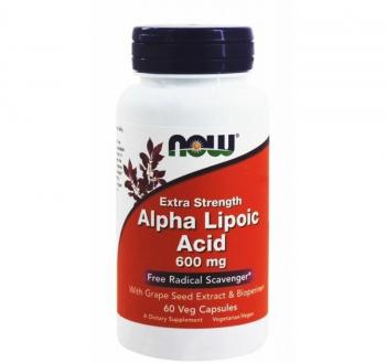 NOW Alpha Lipoic Acid 600 мг 60 капсул