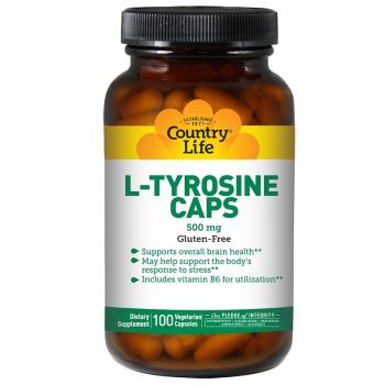 Country Life L-Tyrosine (L-тирозин) 500 мг 100 капсул