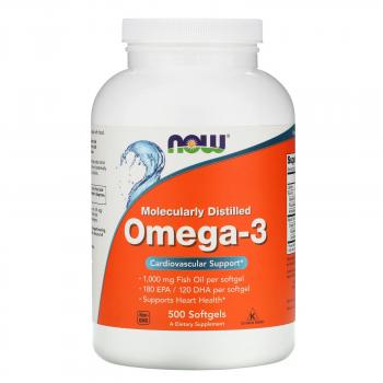 Now Foods Omega-3 1000 мг 500 капсул