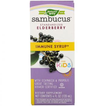 Nature's Way Sambucus (экстракт бузины) для детей без сахара 120 мл