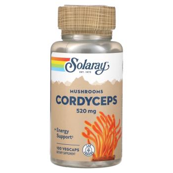 Solaray Cordyceps Mushrooms (Кордицепс) 520 мг 100 растительных капсул