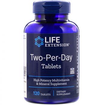 Life Extension Two-Per-Day 120 таблеток
