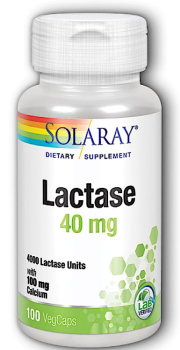 Solaray Lactase (Лактаза) 40 мг 100 капсул