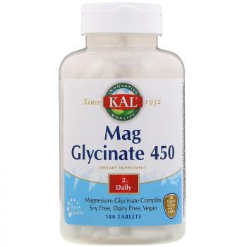 KAL Magnesium Glycinate (Глицинат Магния) 450 мг 180 таблеток