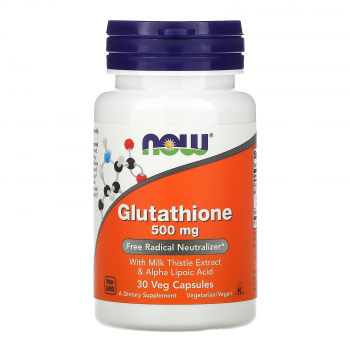 Now Foods Glutathione (Глутатион) 500 мг 30 капсул