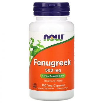 Now Foods Fenugreek (Пажитник) 500 мг 100 капсул