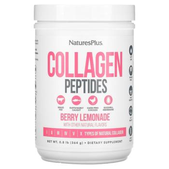 NaturesPlus Collagen Peptides (Коллагеновые пептиды) 364 гр ягодный лимонад