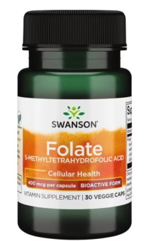 Swanson Folate 5-Methyltetrahydrofolic Acid 800 мкг 30 вег капсул