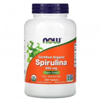 NOW Spirulina 500 мг 500 таблеток