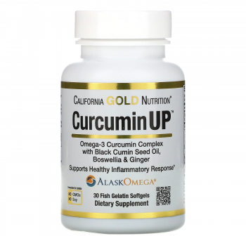 California Gold Nutrition CurcuminUP (Комплекс куркумина и омега-3) 30 капсул