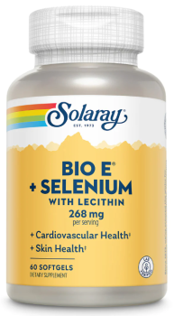 Solaray Bio E with Selenium (Витамин Е с селеном) 268 мг 60 гелевых капсул