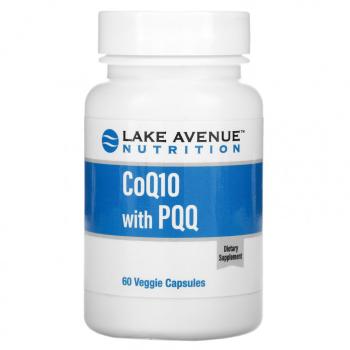 Lake Avenue Nutrition CoQ10 with PQQ (коэнзим Q10 с PQQ) 100 мг 60 вег капсул