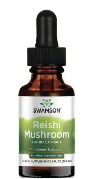 Swanson Reishi Mushroom Liquid Extract Alcohol & Sugar Free (Жидкий экстракт гриба рейши - без спирта и сахара) 29,6 мл