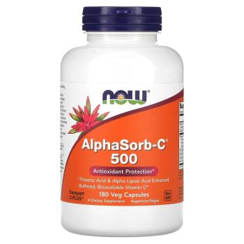NOW  AlphaSorb-C 500 180 растительных капсул