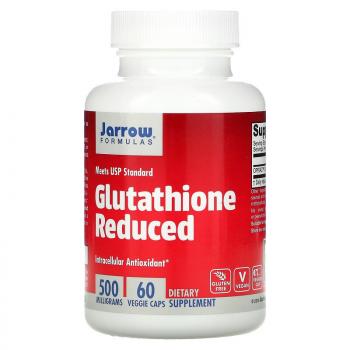 Jarrow Formulas Glutathione Reduced (глутатион восстановленный) 500 мг 60 вегетарианских капсул