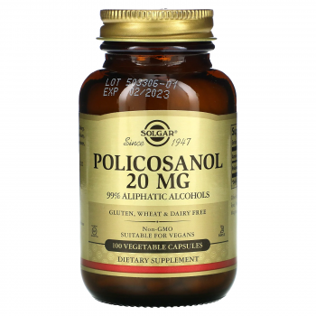 Solgar Policosanol (поликосанол) 20 мг 100 капсул