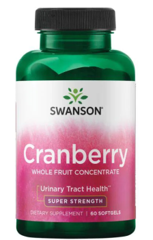 Swanson Cranberry Whole Fruit Concentrate (Концентрат цельных фруктов с клюквой) 420 мг 60 гелевых капсул