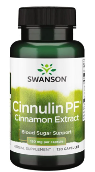 Swanson Cinnulin Pf Cinnamon Extract (Экстракт корицы) 150 мг 120 капсул