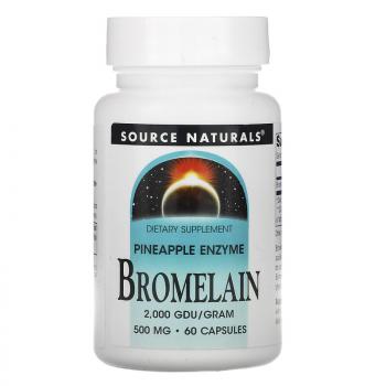 Source Naturals Bromelain (Бромелаин) 500 мг 60 капсул