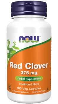 NOW Red Clover (Красный клевер) 375 мг 100 вег капсул