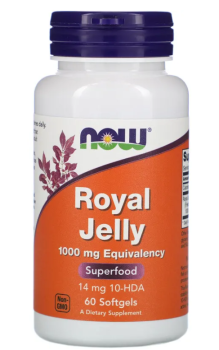 Now Foods Royal Jelly (Маточное молочко) 1000 мг 60 капсул