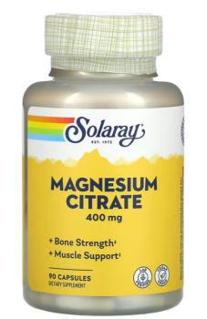 Solaray Magnesium Citrate (Цитрат магния) 400 мг 90 капсул