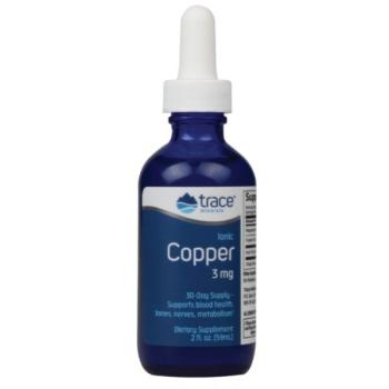 Trace Minerals Liquid Ionic Copper (Жидкая Ионная Медь) 3 мг 59 мл