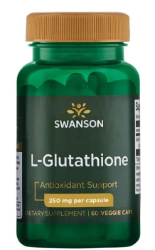 Swanson L-Glutathione (L-глутатион) 250 мг 60 вег капсул