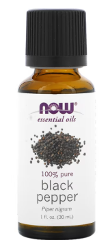 NOW Essential Oils Black Pepper 100% pure (эфирные масла, масло черного перца) 30 мл