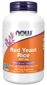 Now Foods Red Yeast Rice 600 мг 240 капсул