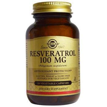 Solgar Resveratrol (Ресвератрол) 100мг 60 капсул.
