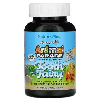 NaturesPlus Source of Life Animal Parade Children's Chewable Tooth Fairy Probiotic with M18 Probiotics  ваниль 90 таблеток
