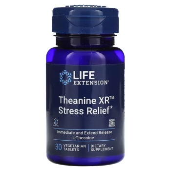Life Extension Theanine XR Stress Relief 30 вегетарианских таблеток