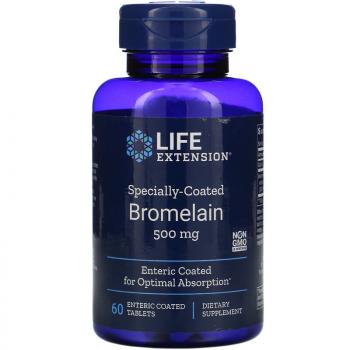 Life Extension Specially-Coated Bromelain (Бромелаин в специальной оболочке) 500 мг 60 таблеток
