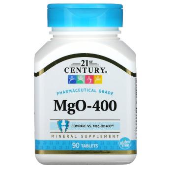 21st Century MgO-400 (Оксид магния) 90 таблеток