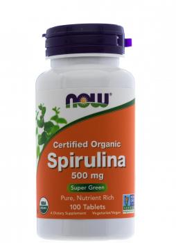 NOW Spirulina 500 мг 100 таблеток