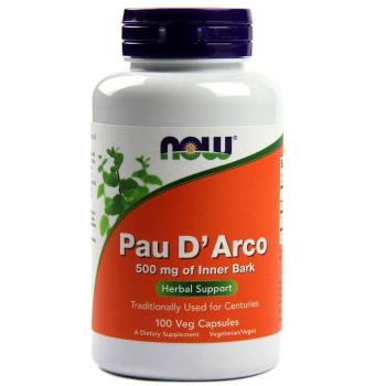 Now Foods Pau D' Arco (Кора Муравьиного дерева) 500 мг 100 капсул