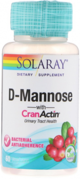 Solaray D-Mannose с CranActin для здоровья мочевыводящих путей 60 капсул