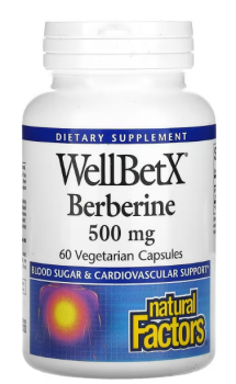 Natural Factors WellBetX Berberine (берберин) 500 мг 60 вег капсул