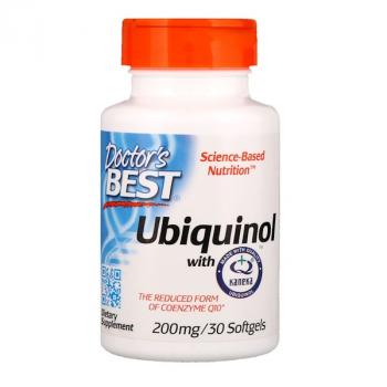 Doctor's Best Ubiquinol with Kaneka (Убихинол с Kaneka) 200 мг 30 капсул