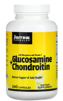 Jarrow Formulas Glucosamine + Chondroitin with Manganese and Vitamin C (глюкозамин хондроитин с марганцем и витамином C) 240 капсул