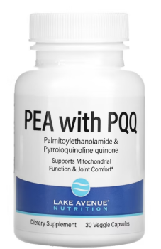 Lake Avenue Nutrition PEA with PQQ (ФЭА 300 мг + PQQ 10 мг) 30 вег капсул
