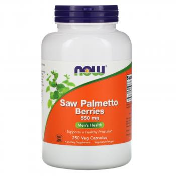 Now Foods Saw Palmetto Berries (Ягоды пальмы сереноа) 550 мг 250 капсул
